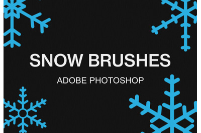 Adobe Photoshop snow brush pack paint brushes set