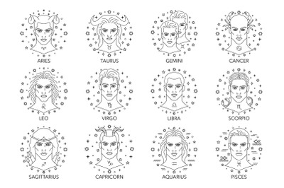 Zodiac signs. Male collection.