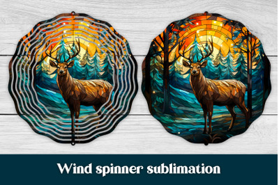 Christmas wind spinner design | Christmas deer wind spinner