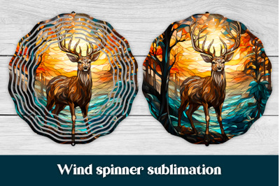 Christmas wind spinner | Christmas deer wind spinner