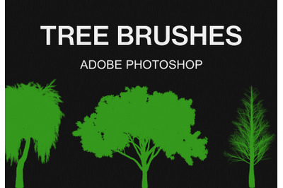 Adobe Photoshop tree brush pack paint brushes set