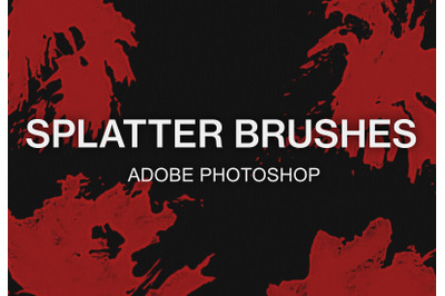 Adobe Photoshop splatter brush pack paint brushes set