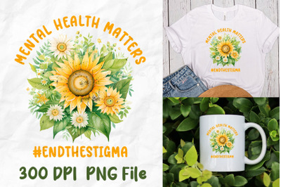 Mental Health Matters Sunflower