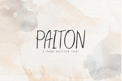 Paiton Handwritten Font