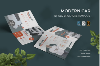 Modern Car Insurance - Bifold Brochure
