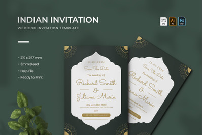 Indian - Wedding Invitation