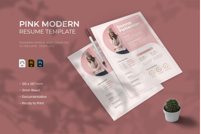 Pink Modern - Resume