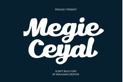 Megie Ceyal Script Bold Font