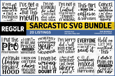 Sarcastic SVG Bundle