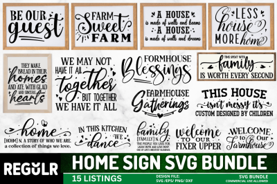 Home Sign svg Bundle