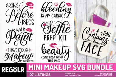 Mini Makeup svg Bundle