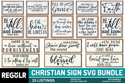 Christian Sign svg Bundle