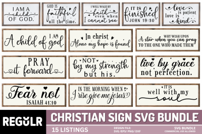 Christian Sign svg Bundle