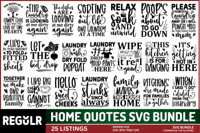 Home Quotes SVG Bundle