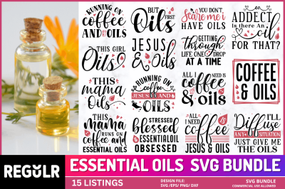 Essential Oils Svg Bundle