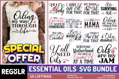 Essential Oils Svg Bundle