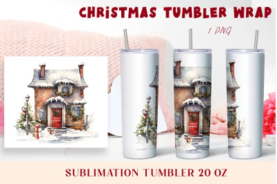 Winter tumbler wrap design Christmas tumbler sublimation