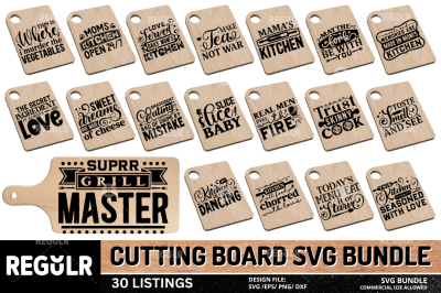 Cutting Board SVG Bundle