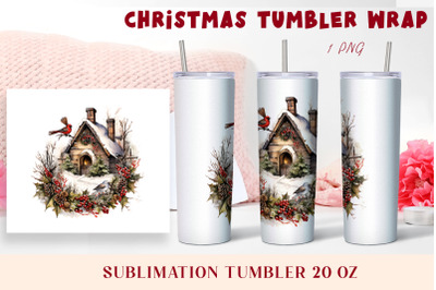 Winter tumbler wrap design Christmas tumbler sublimation