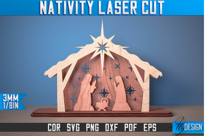 Nativity Laser Cut SVG | Nativity Laser Cut SVG Design | CNC Files