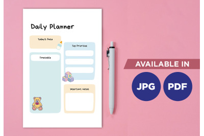 Baby planner printable planifier digital template art