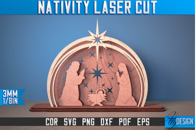 Nativity Laser Cut SVG | Nativity Laser Cut SVG Design | CNC Files