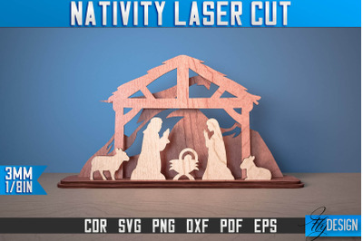 Nativity Laser Cut SVG | Nativity Laser Cut SVG Design | CNC Files
