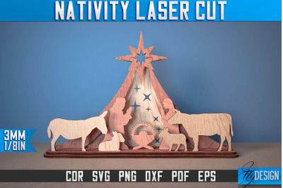 Nativity Laser Cut SVG | Nativity Laser Cut SVG Design | CNC Files