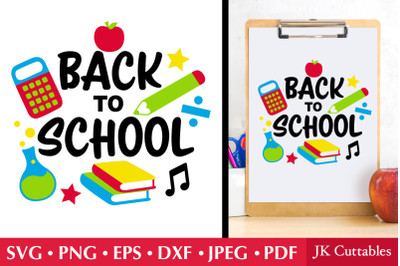 Back To School SVG, School Clipart, Cricut Svg Files
