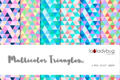 Multicolor triangle patterns