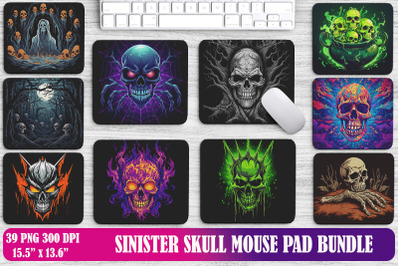 Sinister Skull Mouse Pad Design Bundle