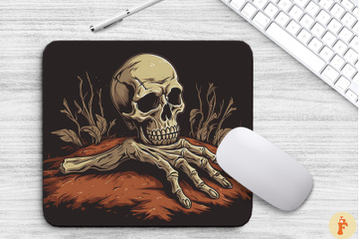 Creepy Skeleton Hand Mouse Pad