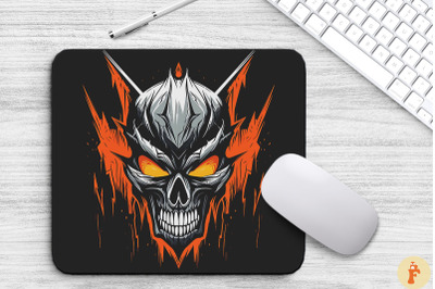 Hyper Sinister Skull Mouse Pad