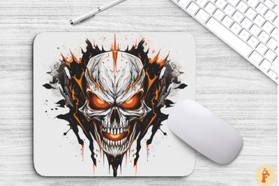 Hyper Sinister Skull Mouse Pad