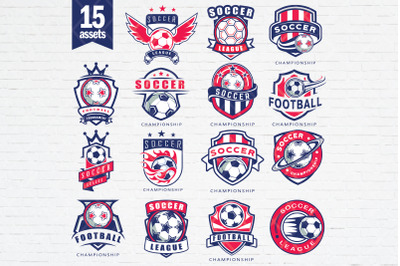 Soccer team logo template