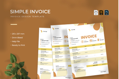 Simple Modern - Invoice