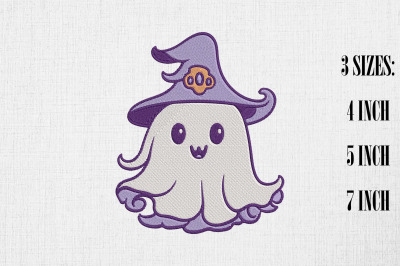 Cute Little Ghost Halloween Embroidery