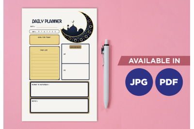 Islamic planner printable template paper sheet