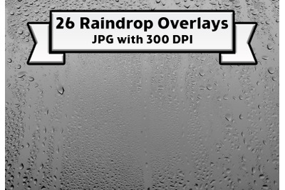 Raindrops photo Overlay pack
