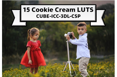 Cookie cream LUT collection photo filter color table