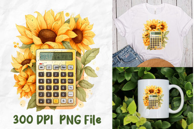 Back To School Calculator Sunflower