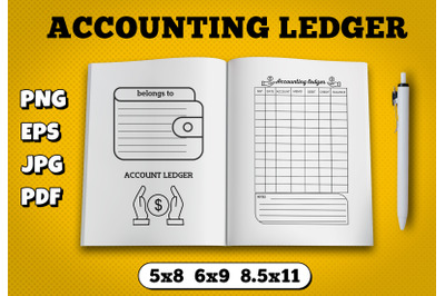 Accounting ledger amazon kdp interior for kindle publisher