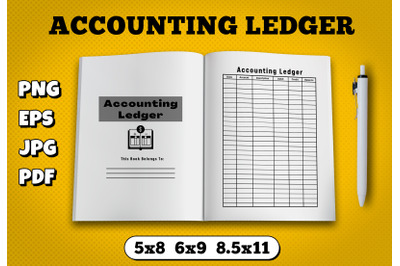 Accounting ledger amazon kdp interior for kindle publisher