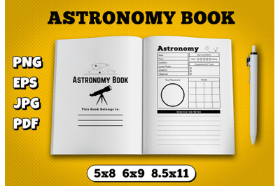 Astronomy book amazon kdp interior for kindle publisher