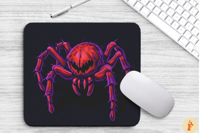 Halloween Scary Horror Spider Mouse Pad