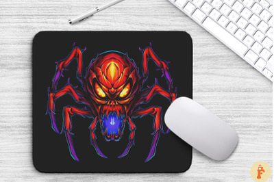 Halloween Scary Horror Spider Mouse Pad