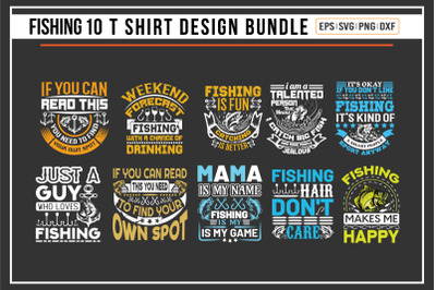 fishing t shirt design bundle