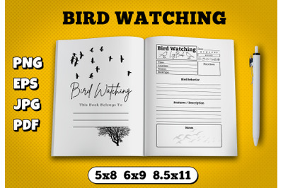 Bird watching amazon kdp interior for kindle publisher