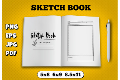 Blank sketch amazon kdp interior for kindle publisher