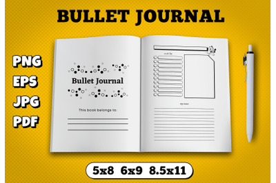 Bullet journal amazon kdp interior for kindle publisher